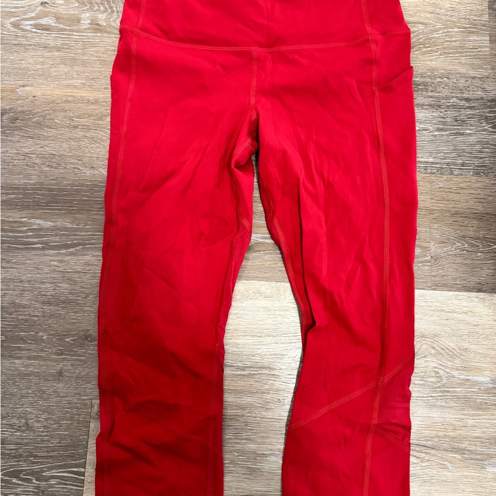 Lululemon Pace Revival 22” Crop Red Leggings - Size 8